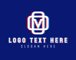 Static Motion Letter M  logo