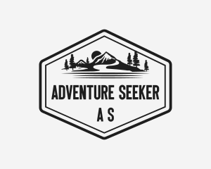 Mountain Landscape Adventure logo design