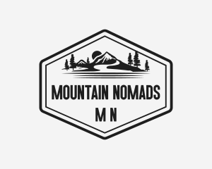 Mountain Landscape Adventure logo design