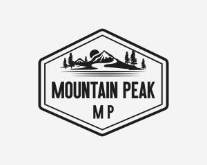 Mountain Landscape Adventure logo design