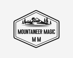 Mountain Landscape Adventure logo design