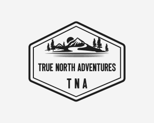 Mountain Landscape Adventure logo design