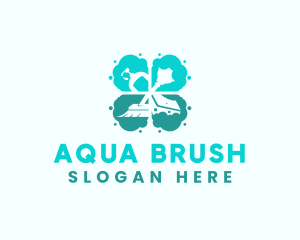 Janitorial Disinfectant Cleaning logo design