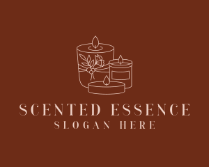 Tealight Scented Candles logo design