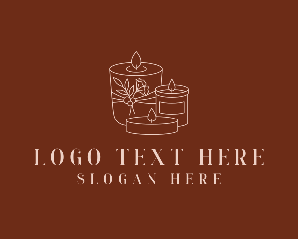 Tealight Candle logo example 2