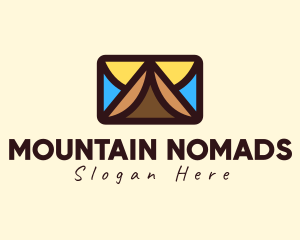 Mountain Mosaic Glass logo design