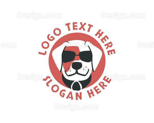 Sunglasses Pet Dog Logo