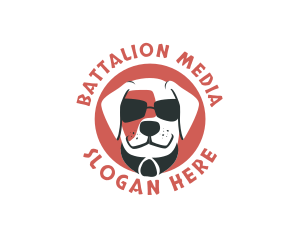 Sunglasses Pet Dog logo design