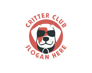 Sunglasses Pet Dog logo design