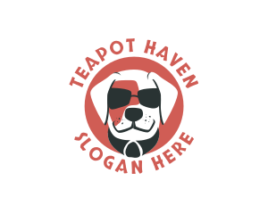 Sunglasses Pet Dog logo design