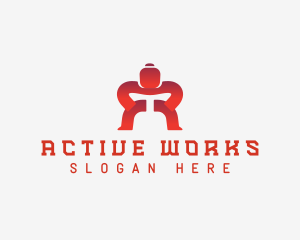 Sumo Wrestler Athlete logo design