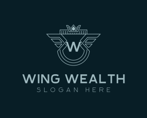 Wings Crown Company logo design