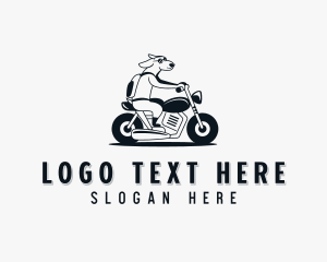 Motorbike Pet Dog logo