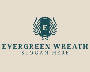 Natural Beauty Wreath logo design