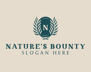 Natural Beauty Wreath logo design