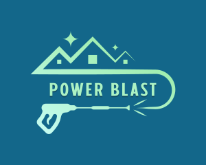 Power Washer Cleaning logo design