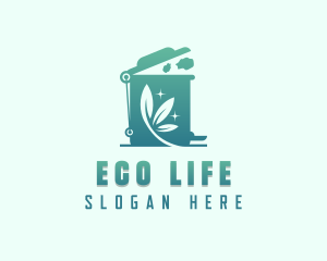 Eco Garbage Can logo design