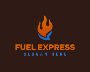 Fuel Ice Fire Ventilation logo design