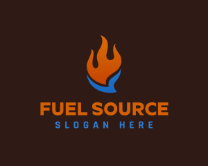 Fuel Ice Fire Ventilation logo design