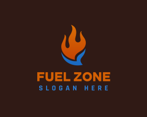 Fuel Ice Fire Ventilation logo design