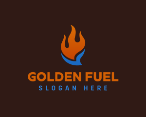 Fuel Ice Fire Ventilation logo design