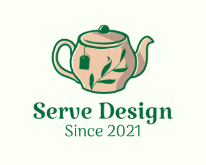 Herbal Tea Teapot logo design