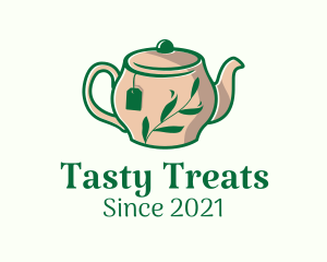 Herbal Tea Teapot logo design