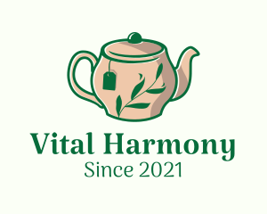 Herbal Tea Teapot logo design