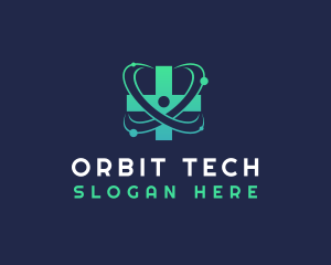 Science Cross Orbit logo design