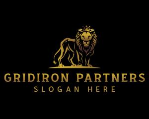 Luxury Crown Lion  Logo