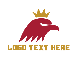 Crown - Red Eagle King logo design