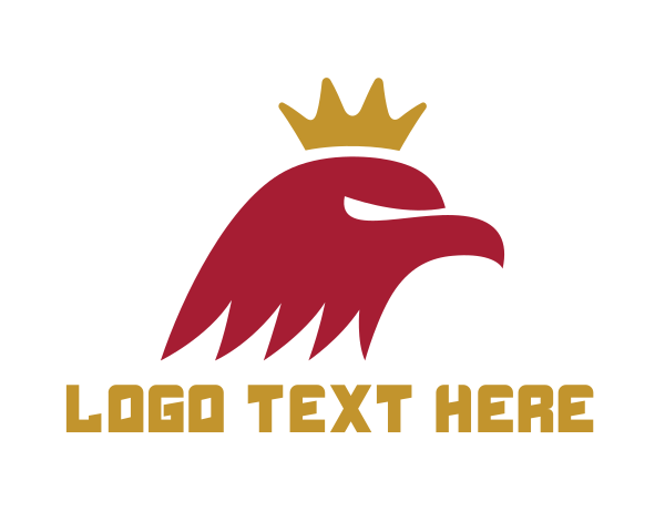 Red Falcon logo example 1