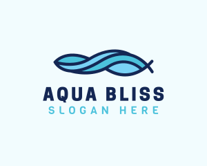 Aqua Wave Water logo design