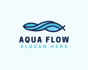 Aqua Wave Water logo design