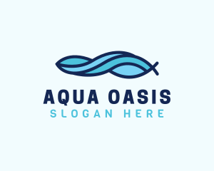 Aqua Wave Water logo design