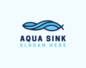 Aqua Wave Water logo design