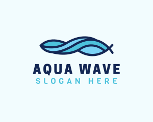 Aqua Wave Water logo design