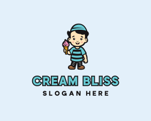 Sweet Ice Cream Dessert logo design