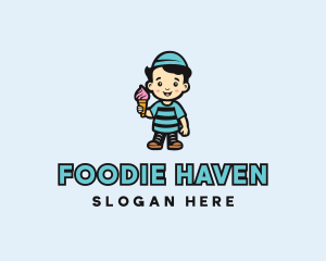 Sweet Ice Cream Dessert logo design