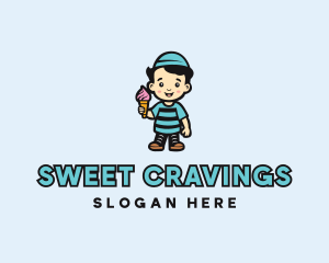 Sweet Ice Cream Dessert logo design