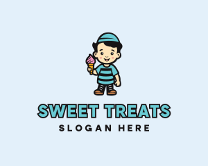 Sweet Ice Cream Dessert logo design