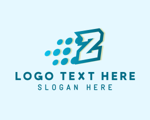 Digital Pixels Letter Z logo