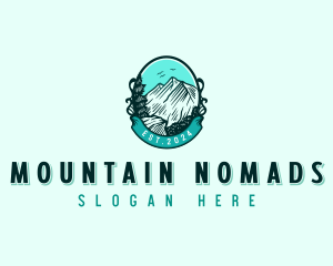 Adventure Mountain Forest logo design