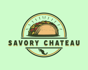 Mexican Taco Snack logo design