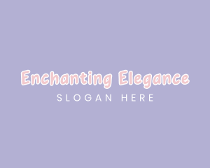 Cute Pastel Wordmark logo design