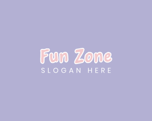 Cute Pastel Wordmark logo design