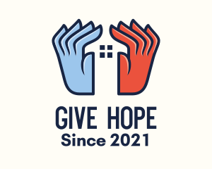 Hand House Foundation logo design