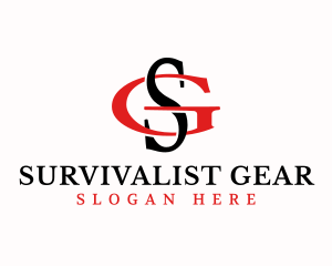 Industrial Brand Letter SG logo design