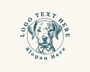 Dog Vintage Puppy logo