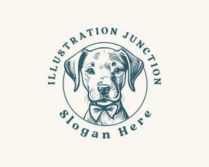 Dog Vintage Puppy logo
